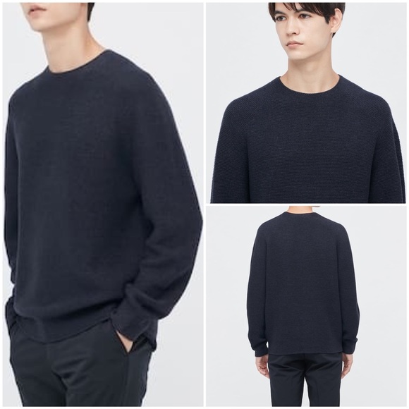Uniqlo 3D KNIT SEAMLESS CREW NECK JUMPER - Picture 1 of 11